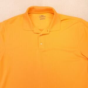 PGA Tour Casual Short Sleeve Collared Polo Shirt Adult Mens Size XL Orange